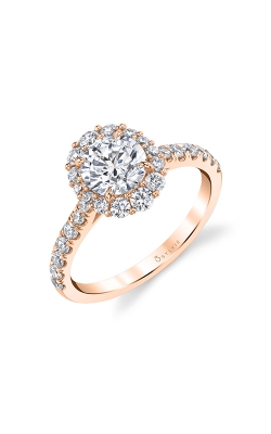 Sylvie Halo Engagement Ring S1848-062A4R10ROH product image
