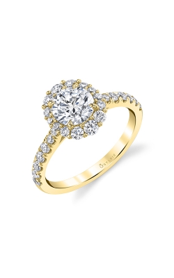 Sylvie Halo Engagement Ring S1848-062A4Y10ROH product image