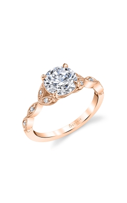 Sylvie Modern Vintage Engagement Ring S1925-008A8R15R product image