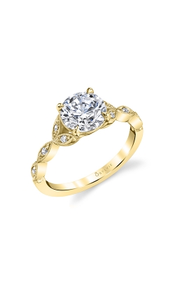 Sylvie Modern Vintage Engagement Ring S1925-008A8Y15R product image
