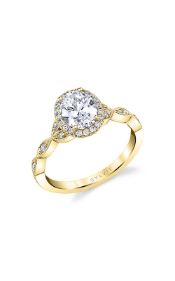 Sylvie Modern Vintage Engagement Ring S1925-19A4Y15O-HALO product image