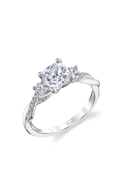 Sylvie Three Stone Engagement Ring S1939S-048A8W10C product image