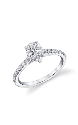 Sylvie Hidden Halo Engagement Ring S1944-031A4W12T product image