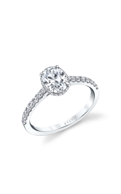 Sylvie Hidden Halo Engagement Ring S1953-029A4W12O product image