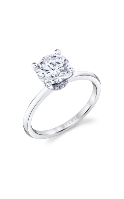 Sylvie Hidden Halo Engagement Ring S1992-07A8W15R-SS product image