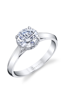 Sylvie Hidden Halo Engagement Ring S2500-007APL12R product image