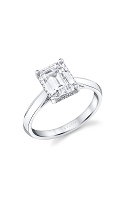 Sylvie Hidden Halo Engagement Ring S2500-008A4W20E product image