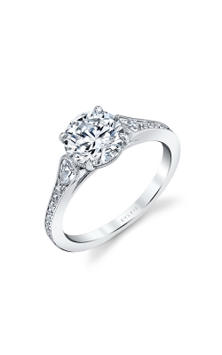 Sylvie Modern Vintage Engagement Ring S2504-032APL15R product image