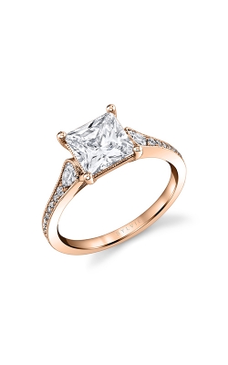 Sylvie Modern Vintage Engagement Ring S2504-032A8R20P product image
