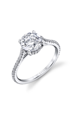 Sylvie Hidden Halo Engagement Ring S2583-032A4W15R product image