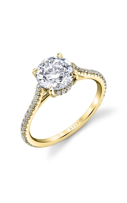 Sylvie Hidden Halo Engagement Ring S2583-032A4Y15R product image