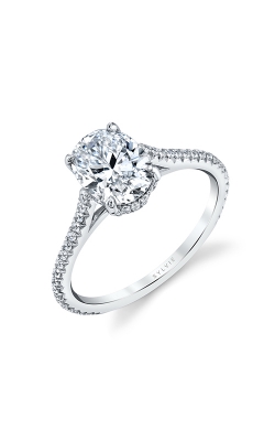 Sylvie Hidden Halo Engagement Ring S2583-032A4W20O product image