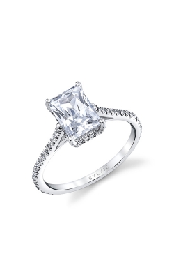 Sylvie Hidden Halo Engagement Ring S2583-034A4W20RA product image