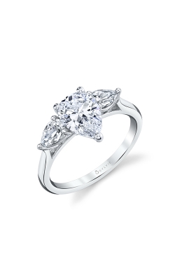 Sylvie Three Stone Engagement Ring S3003S-50A4W15T product image