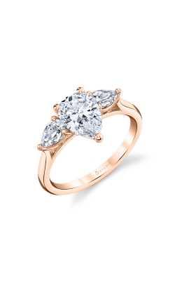 Sylvie Three Stone Engagement Ring S3003S-50A8R15T product image