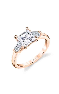 Sylvie Three Stone Engagement Ring S3012S-50A8R20P product image