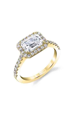 Sylvie Halo Engagement Ring SY999-047A8Y15E-E/W product image