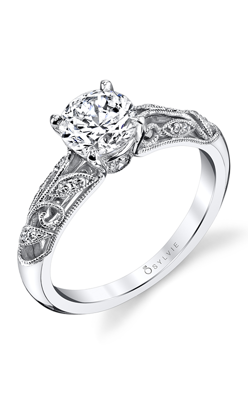 Sylvie Vintage Engagement Ring - Roial S1392-012A8W10Rproduct image