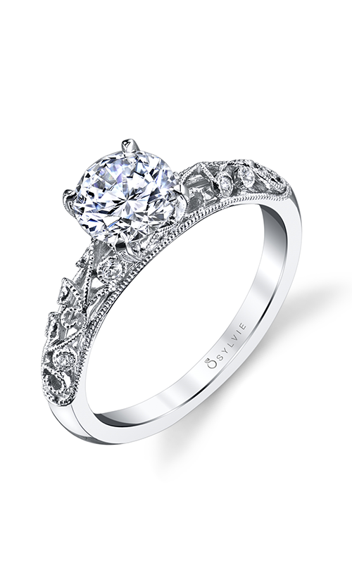 Sylvie Vintage Inspired Engagement Ring - Elaina S1500-006A4W10Rproduct image