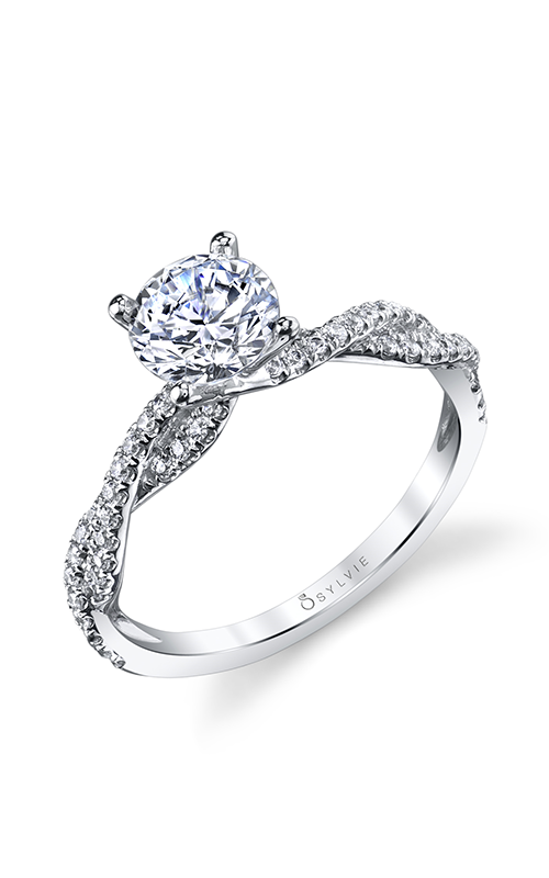 Sylvie Spiral Engagement Ring - Leana S1523-028APL10Rproduct image