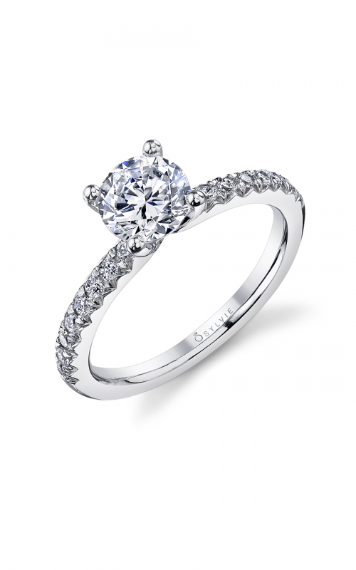 Sylvie Sidestone Engagement Ring SY965-023APL10R