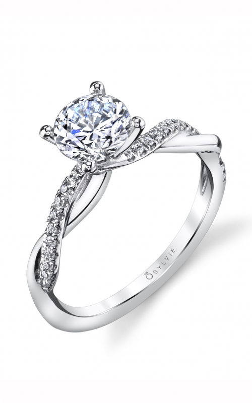 Sylvie Sidestone Engagement Ring S1524-014A8R10R