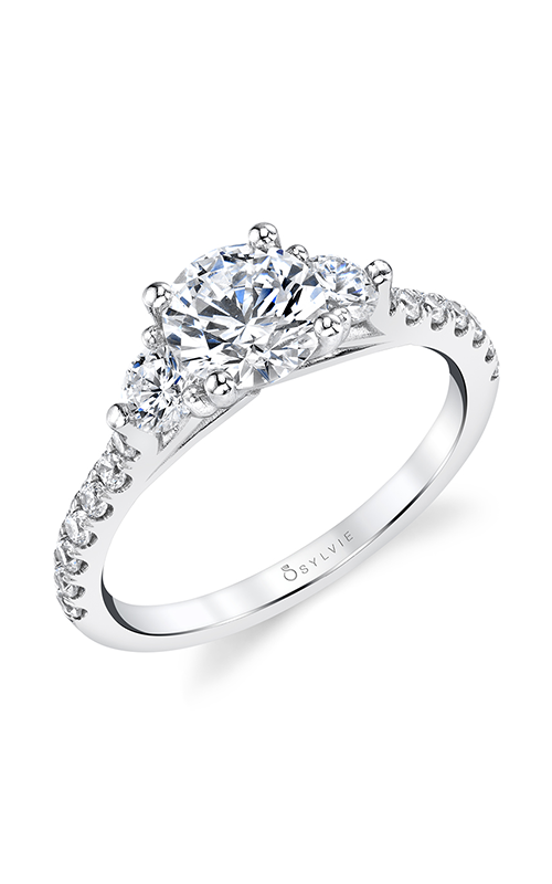 Sylvie Three Stone Engagement Ring S1963S-062A4W10R