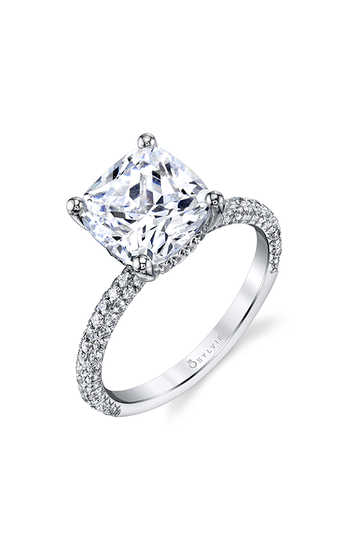 Sylvie Sidestone Engagement Ring S1633-069A4W40C