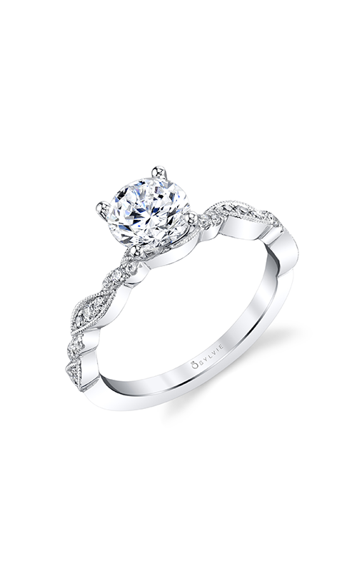 Sylvie Sidestone Engagement Ring S1859-014A4W10R
