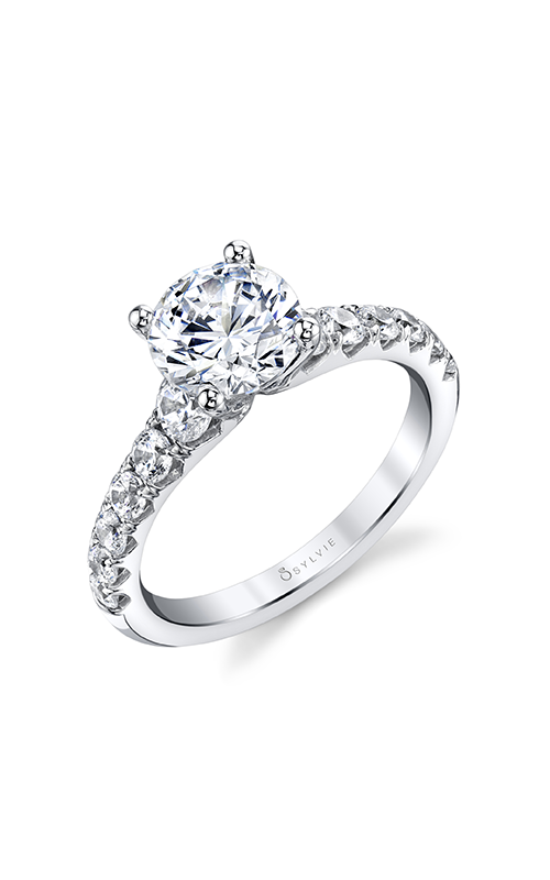 Sylvie Sidestone Engagement Ring S1861-086APL15Rproduct image