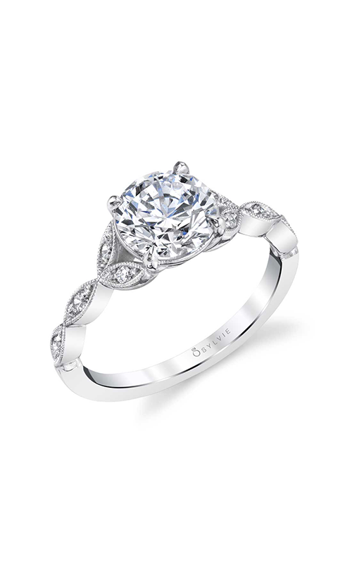 Sylvie Sidestone Engagement Ring S1925-008APL15Rproduct image