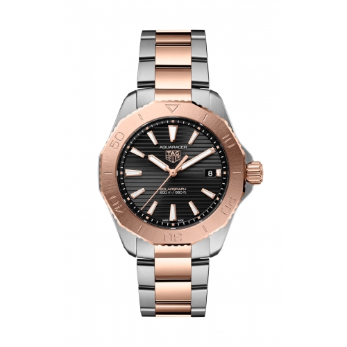 Tag Heuer aquaracer gold, steel & diamonds watch TAG Heuer AQUARACER Professional 200 Solargraph Quartz Blue  main image 3