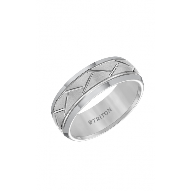 Triton Wedding Band Carved 11-2892HC-G