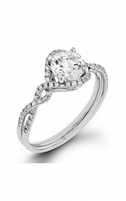 Zeghani Delicate Diva Engagement Ring ZR1358 product image