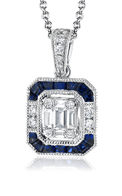 Zeghani Precious Stone Necklace ZP881 product image