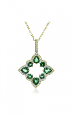 Zeghani Precious Stone Necklace ZP921-Y product image