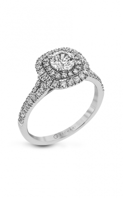 Zeghani Halo Crown Engagement Ring Zr1613 product image