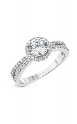 Zeghani Halo Crown Engagement Ring Zr2094 product image