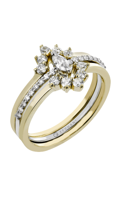 Zeghani Flower Crown Halo Engagement ring Zr2465 product image