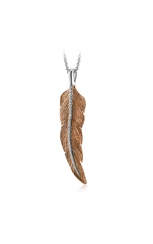 Zeghani Feather Necklace ZP917-Rproduct image