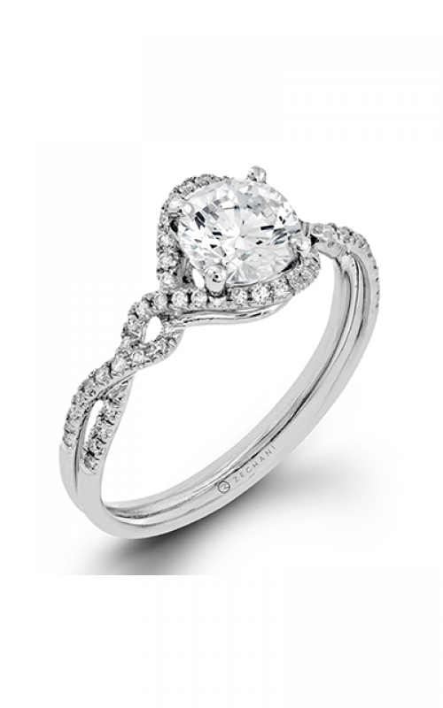 Zeghani Delicate Diva Engagement ring ZR1358product image