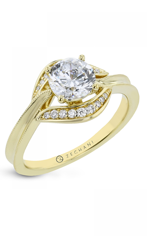 Zeghani Halo Crown Engagement Ring Zr2328product image