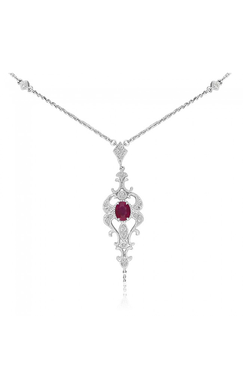 Brevani Precious Gem Necklace P3986W Brevani Precious Gem Necklace P3986W