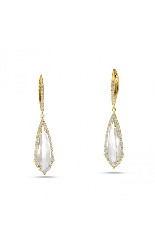 Brevani Fancy Cut Semi Earrings E4130 Brevani Fancy Cut Semi Earrings E4130