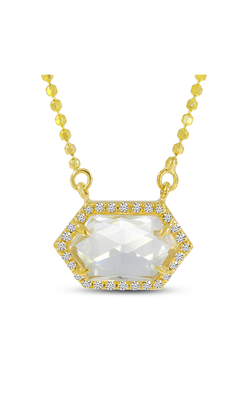Brevani Fancy Cut Semi Necklace P3970-18