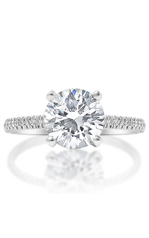 Engagement Ring – 14K White Gold Round Not Included (Sold Separately) (0.19ct) Z1497R | Classique Creations