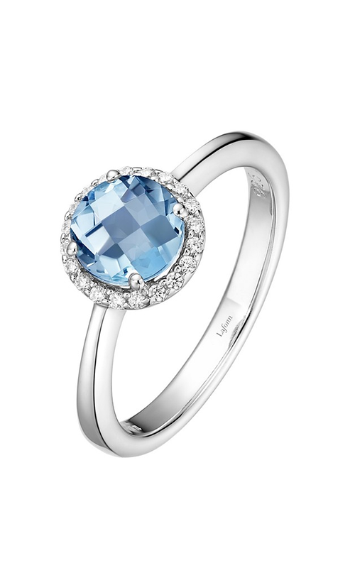 Lafonn Birthstone Halo Ring March Aquamarine BR001AQP05product image