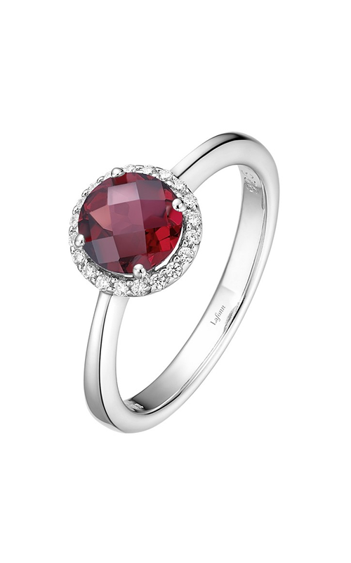 Lafonn Birthstone Halo Ring January Garnet BR001GNP05product image