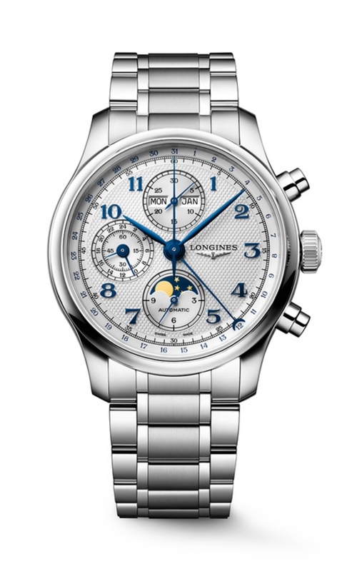 Longines Master Collection Chrono Monopusher Moonphase Watch L2.962.4.73.6product image