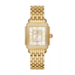 Michele Deco Madison Mid Gold Diamond Watch MWW06G000003 display picture 2